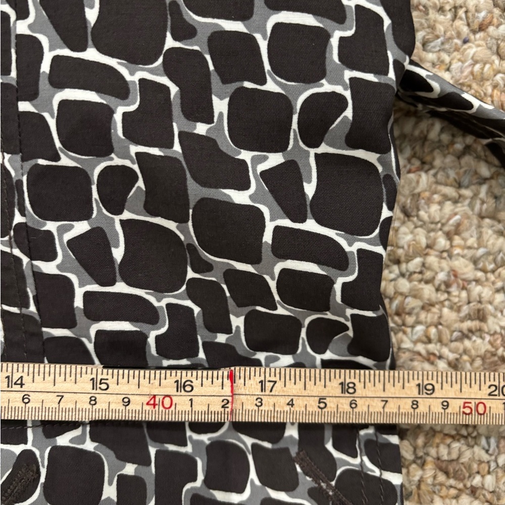 Steve Madden Black and White Crocodile Print Coat Vintage Large - Picture 8 of 10